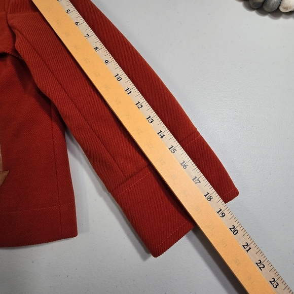 Pou Dou Dou  Jacket Women’s M  Orange Crop Blazer - Picture 8 of 11